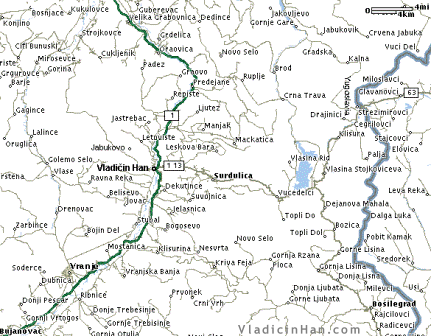 vladicin han mapa gladsearucnee: geografska mapa srbije vladicin han mapa